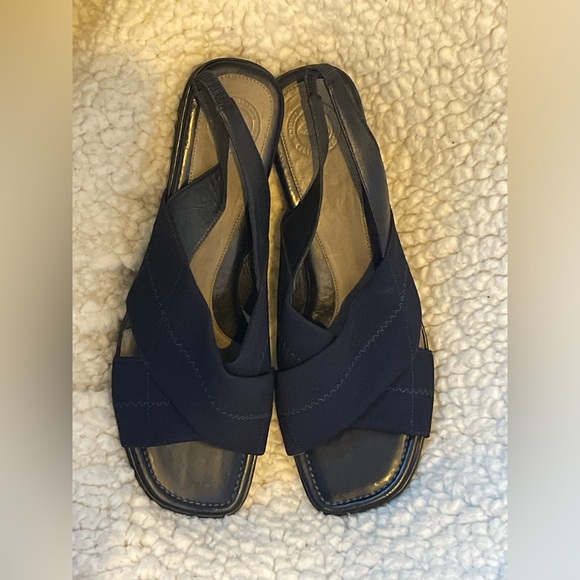 Women’s Nurture Navy Square Open Toe Sandals Size 9 - Picture 7 of 12